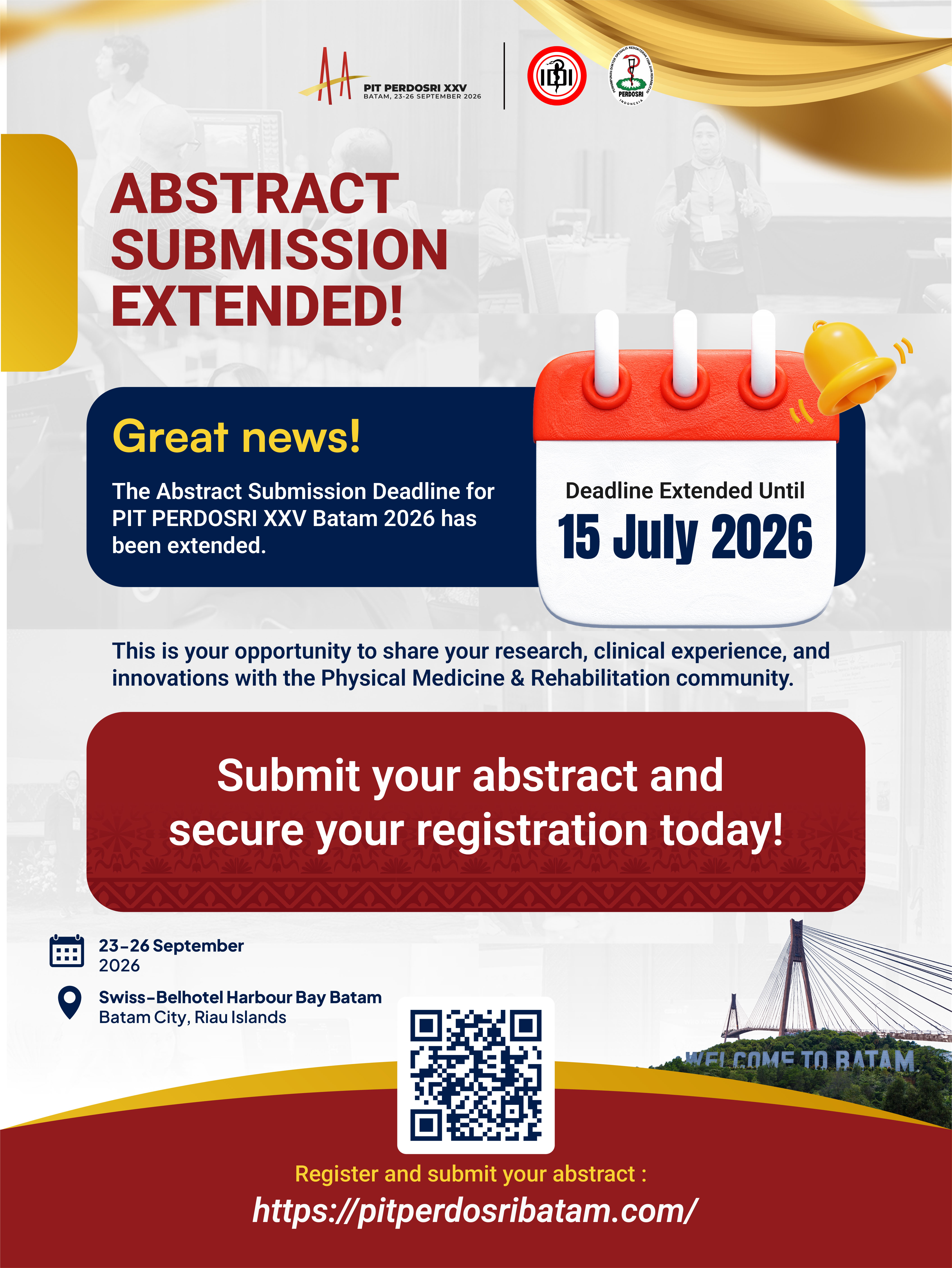 ABSTRACT SUBMISSION EXTENDED!