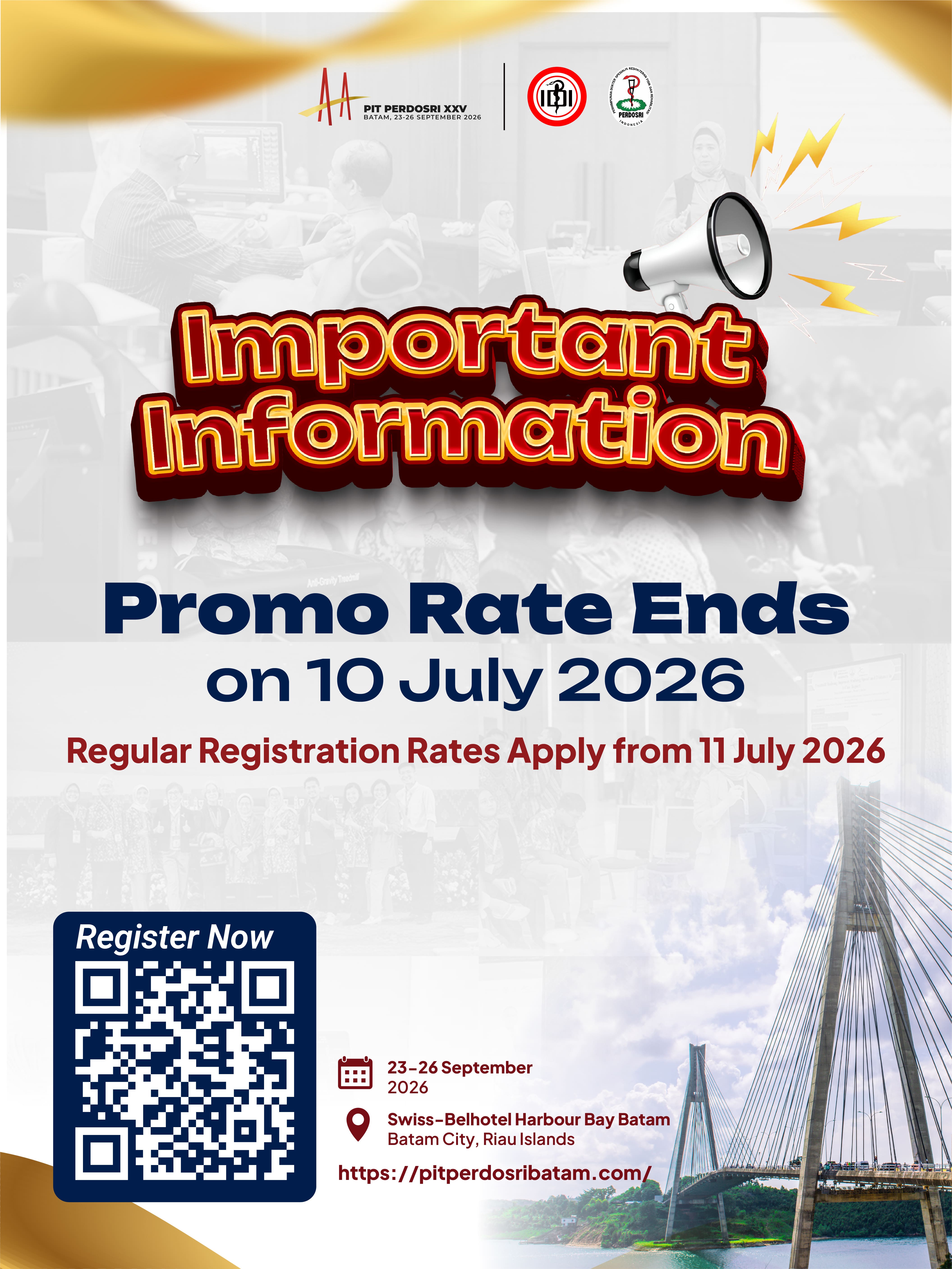 LAST CHANCE TO ENJOY THE PROMO REGISTRATION RATE!