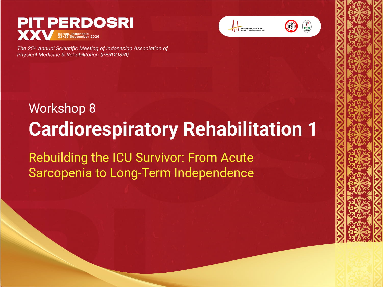 Workshop 8 : Cardiorespiratory Rehabilitation 1 (Half Day)
