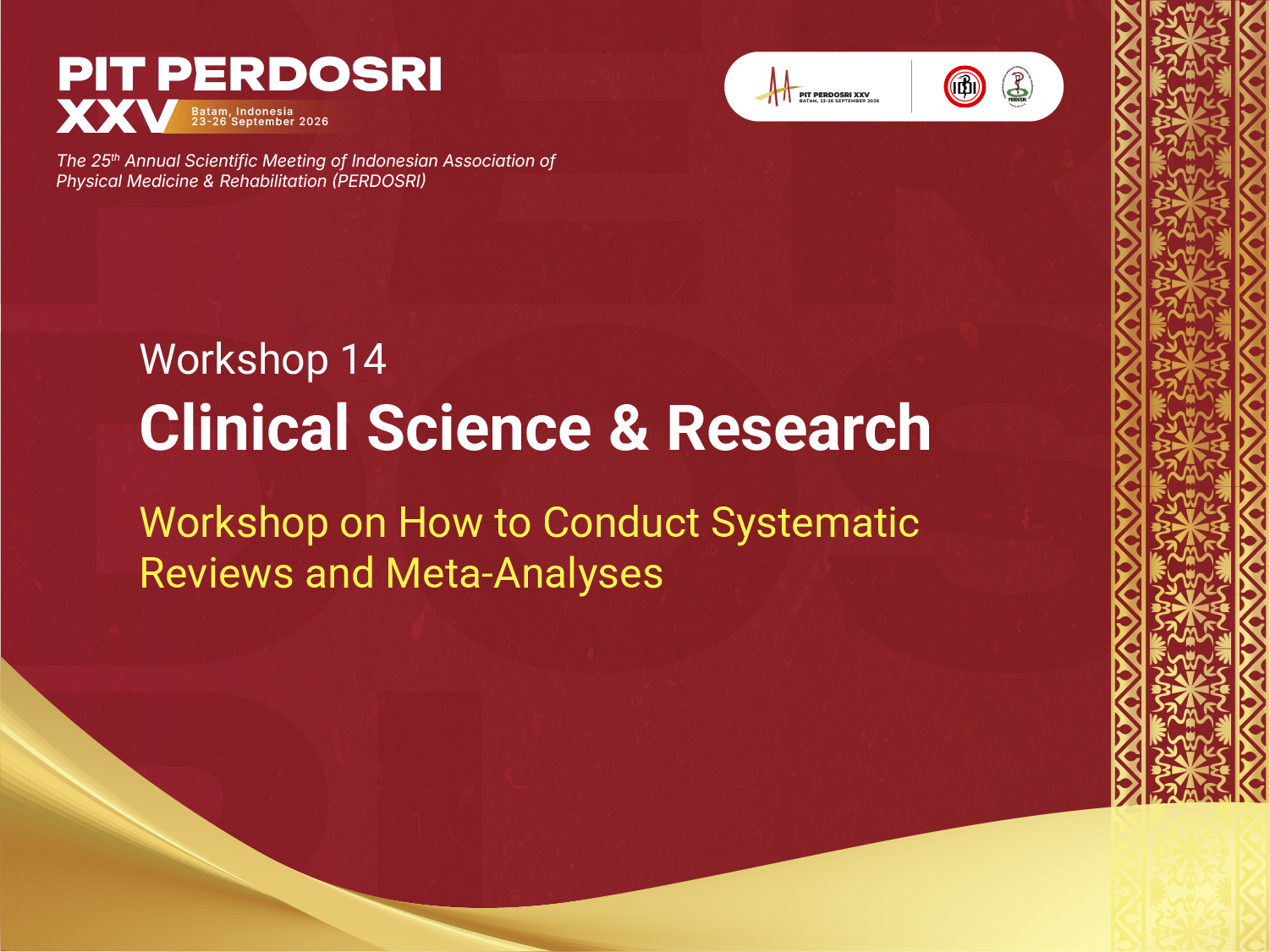 Workshop 14 : Clinical Science & Research